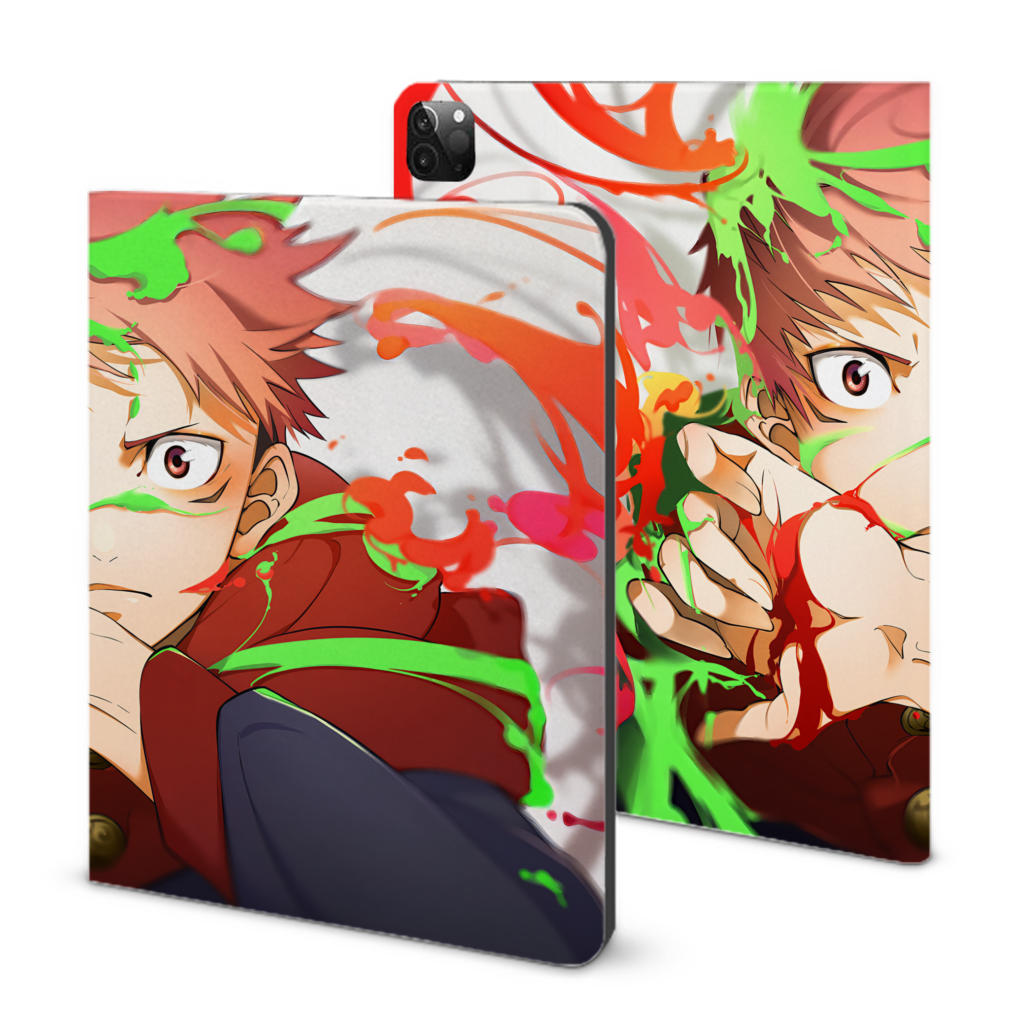 （画像用） 呪術廻戦 Jujutsu Kaisen IPadケース ペンホルダー付き ブックスタイルデザイン